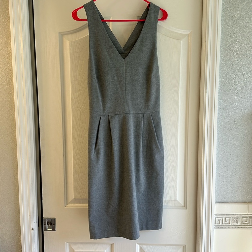 Gray bow dress